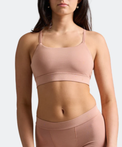 Women’s Luxe Seamless Bralette – Mocha | Soft Lightweight Support Bra with Adjustable Straps