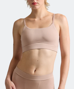 Women’s Luxe Seamless Bralette – Chai | Soft Lightweight Support Bra with Adjustable Straps